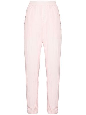 Givenchy logo-embroidered shell track pants - Pink