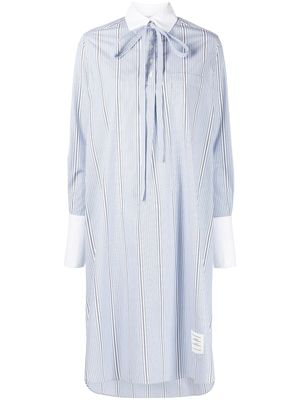 Thom Browne striped shirt dress - Blue