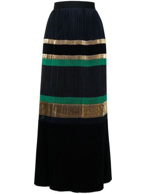 Kolor high-waisted pleated skirt - Black