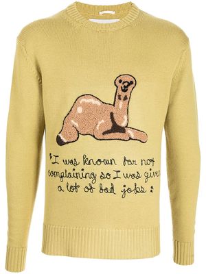 BODE Alpaca-patch jumper - Yellow