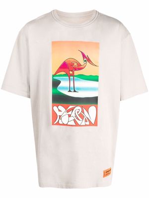 Heron Preston abstract-print T-shirt - Grey