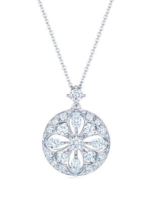 KWIAT 18kt white gold star diamond pendant necklace - Silver