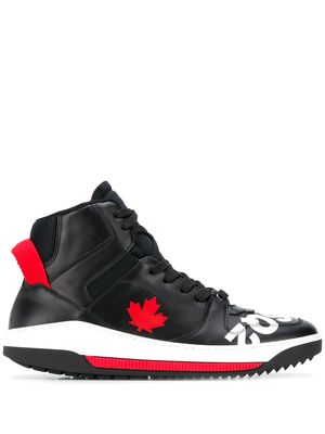 Dsquared2 Maple Leaf hi-top sneakers - Black