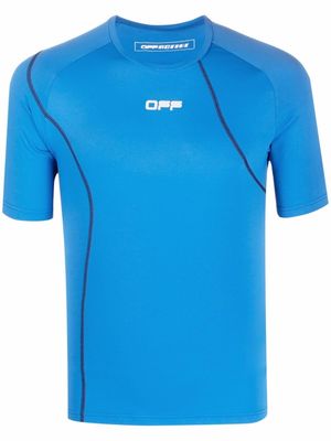 Off-White active short sleeve compression T-shirt - Blue