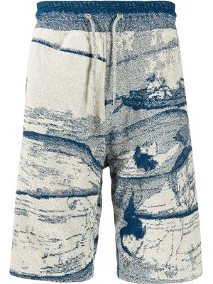 Kenzo Ama Diver jacquard shorts - Blue