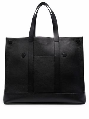 Alexander McQueen embossed-logo tote bag - Black