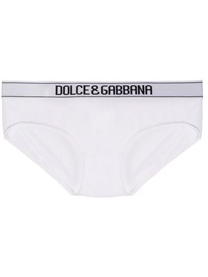 Dolce & Gabbana logo-waistband briefs - White