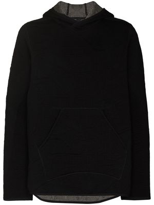 Byborre ribbed-detail loose-fit hoodie - Black