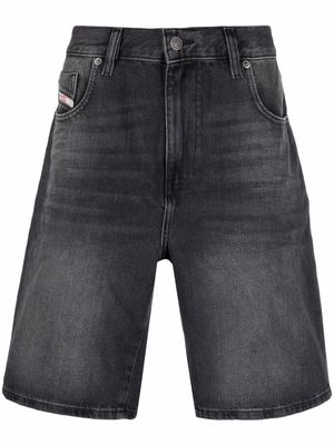 Diesel knee-length denim shorts - Black