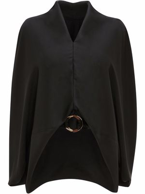JW Anderson V-neck wide-sleeves blouse - Black