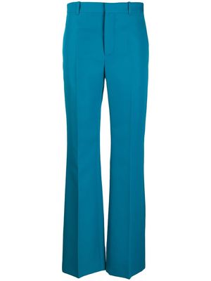 Balenciaga straight leg tailored trousers - Blue