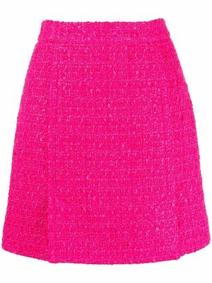 12 STOREEZ high-waisted tweed skirt - Pink