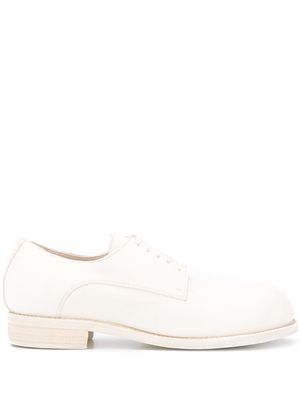 Guidi round toe Derby shoes - White