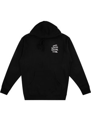 Anti Social Social Club Kkoch logo-print hoodie - Black