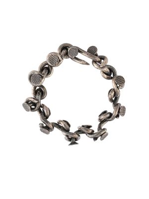 Guidi nail chain-link bracelet - Grey