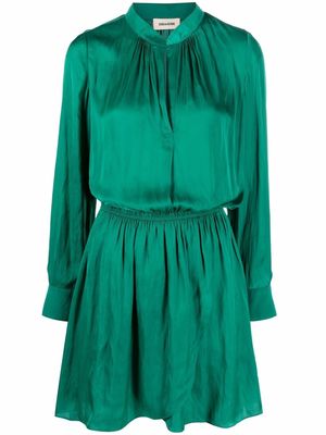 Zadig&Voltaire Rinka satin mini dress - Green