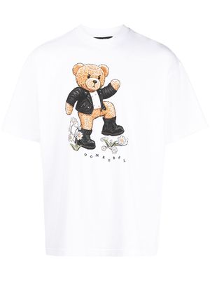 DOMREBEL Storm teddy-print T-shirt - White