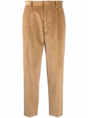 Woolrich cropped corduroy trousers - Brown