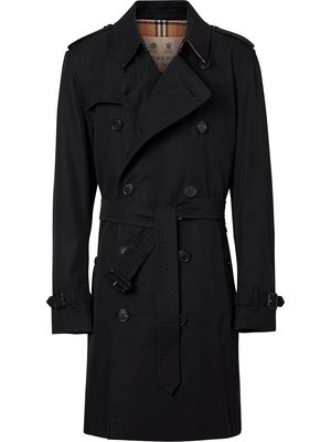 Burberry The Kensington Heritage midi trench coat - Black