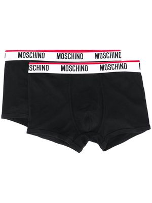 Moschino logo waistband boxer sets - Black