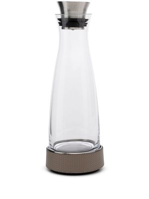 Pinetti leather-trim water bottle - Neutrals