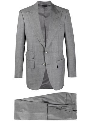 TOM FORD peaked lapels single-breasted suit - Grey