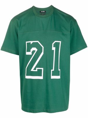 Just Don jersey print T-shirt - Green