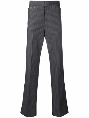 Maison Margiela pinstripe tailored trousers - Grey