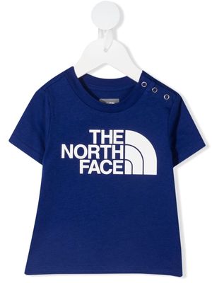 The North Face Kids logo-print cotton T-shirt - Blue