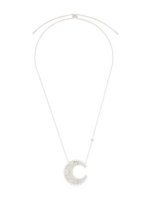 APM Monaco Eternelle moon pendant necklace - Silver