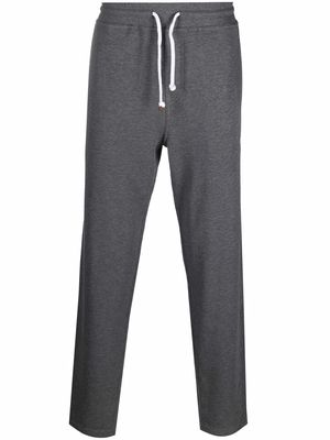 Brunello Cucinelli jersey drawstring-waist track pants - Grey