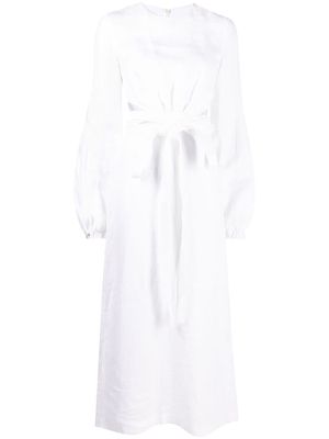 BONDI BORN Belize organic linen dress - White
