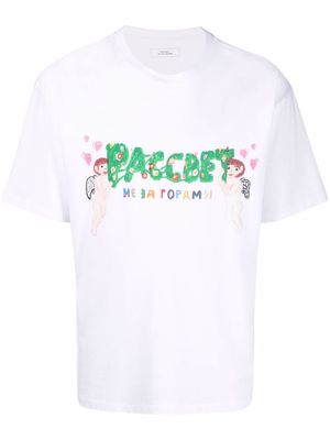 PACCBET Angels graphic-print T-Shirt - White