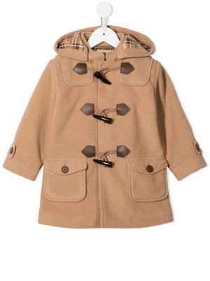 Miki House toggle-detail duffle coat - Brown