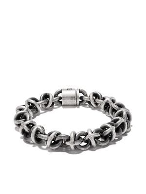 Le Gramme 87g vintage Entrelacs bracelet - Silver