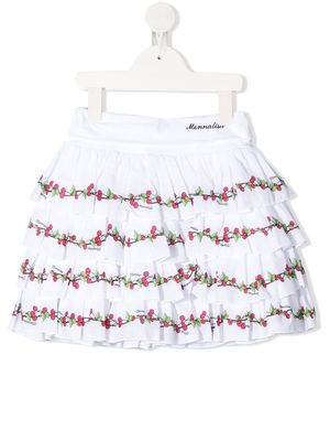 Monnalisa digital print skirt - White
