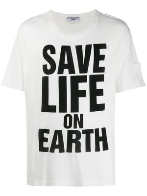 Katharine Hamnett London Save Life On Earth print T-shirt - White