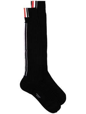 Thom Browne RWB-stripe socks - Black