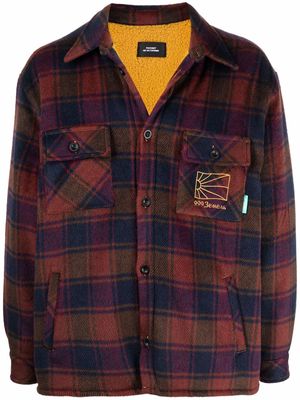 PACCBET check shirt jacket - Red