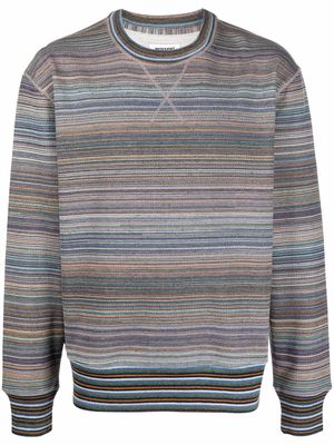 Missoni patterned intarsia-knit jumper - Blue