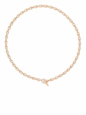 Courbet 18kt recycled rose gold CELESTE laboratory-grown diamond clasp chain necklace - Pink