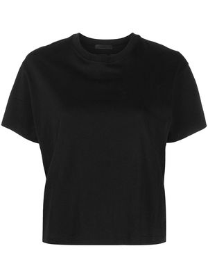 Atm Anthony Thomas Melillo cropped cotton T-shirt - Black