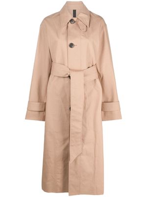 AMI Paris single-breasted belted trench coat - Neutrals