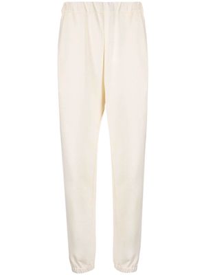 There Was One fleece stud-detail track pants - White