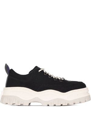 Eytys lace-up canvas sneakers - Black