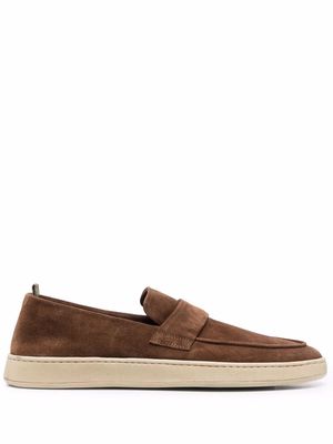 Officine Creative suede slip-on loafers - Brown