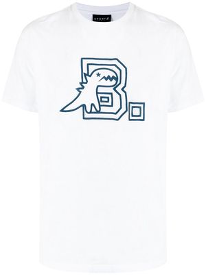 SPORT b. by agnès b. Dino Patchwork short-sleeve T-shirt - White