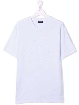 Diesel Kids embossed logo t-shirt - White