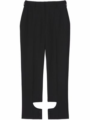 Burberry cut-out detail tailored trousers - Black