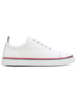 Thom Browne Tennis Collection straight toe cap trainer - White
